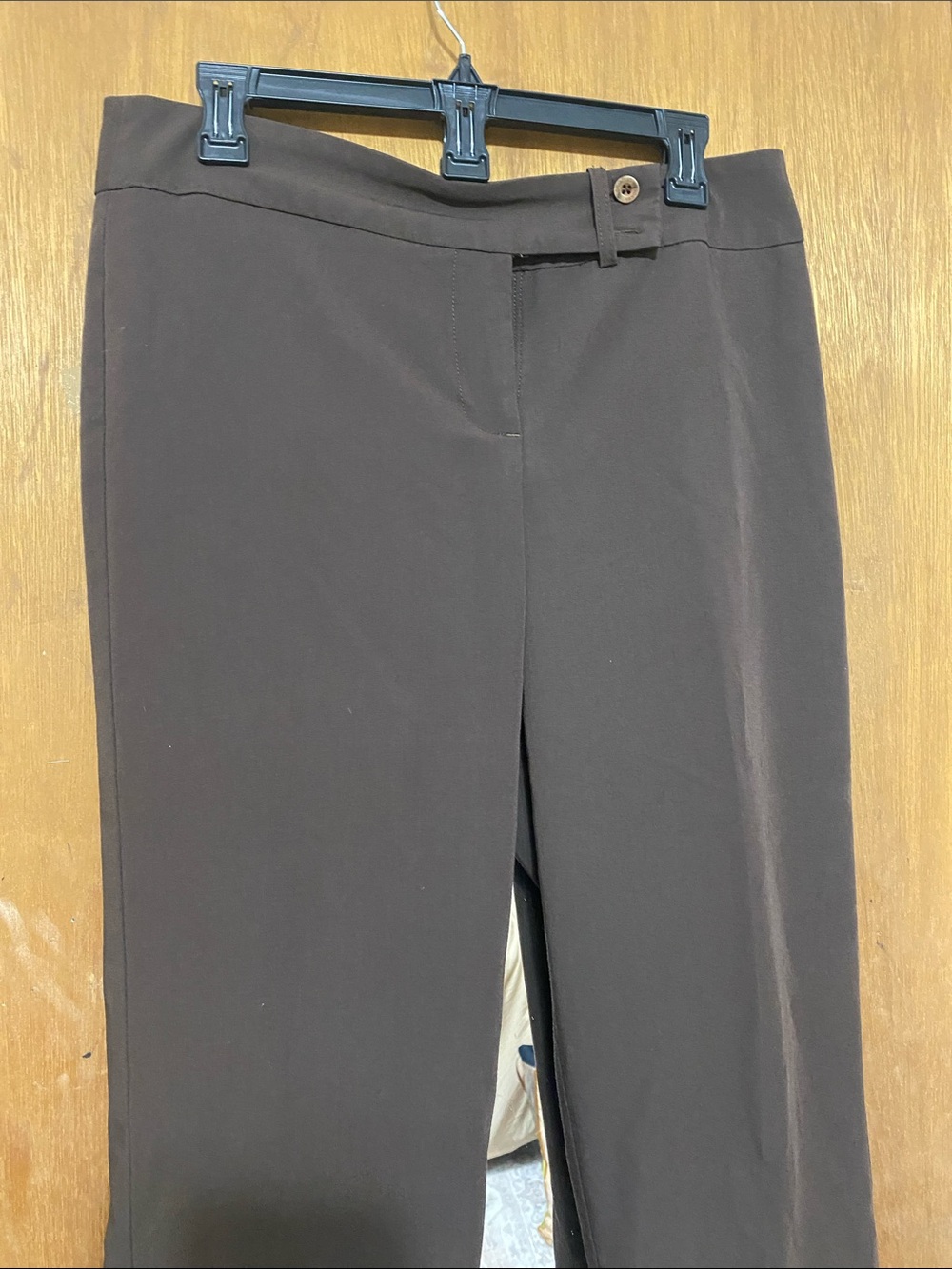 Gloria Vanderbilt Women's Straight-Leg Trousers - Dark Brown